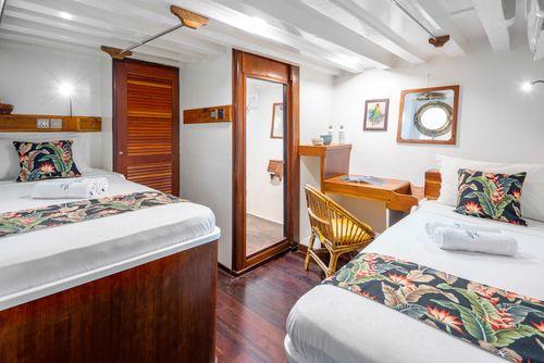 Twin Beds (Lower Deck), Cabin 5, MSY Seahorse 