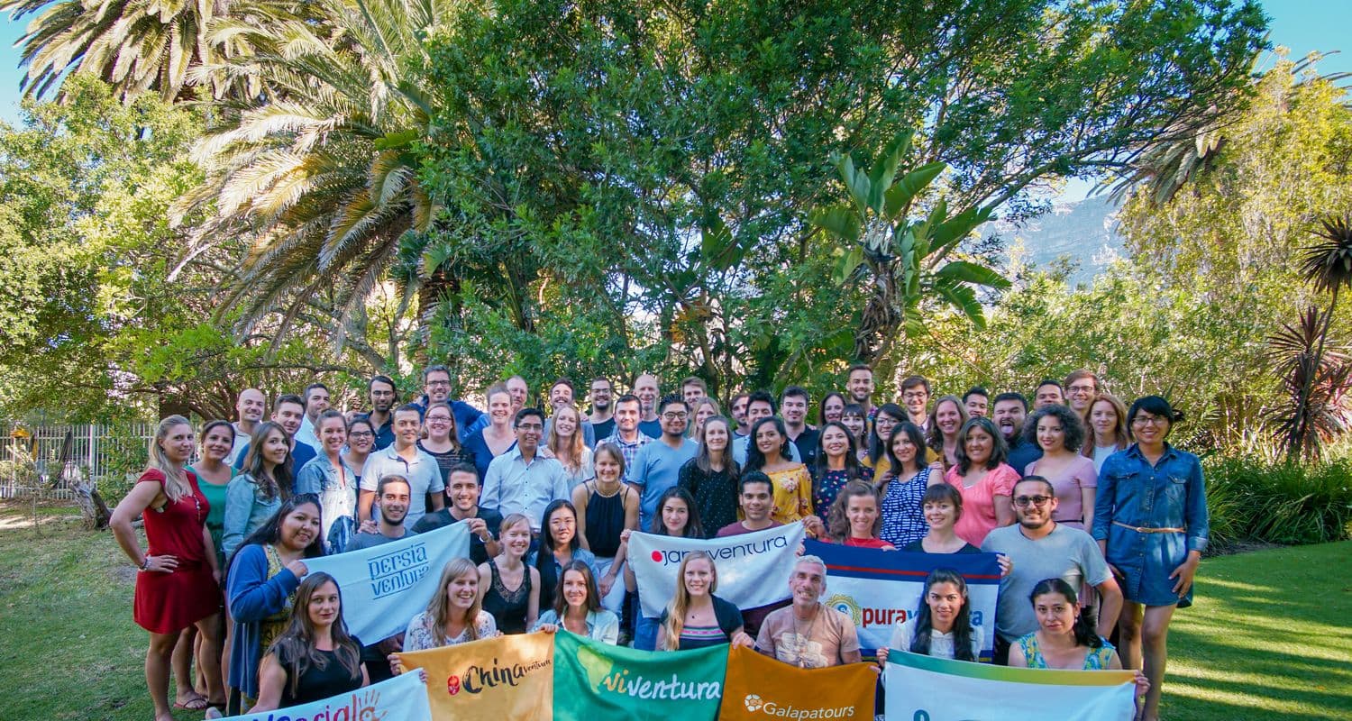 team showing flags of brands